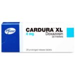Cardura XL 4 mg uzatılmış salımlı tablet kutu görseli