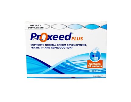 Proxeed Plus 30 saşe kutu görseli – L-karnitin, CoQ10, çinko, selenyum içeren takviye